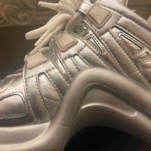 Louis Vuitton Archlight Tennis Shoes. Worn twice. Silver. Size 9.